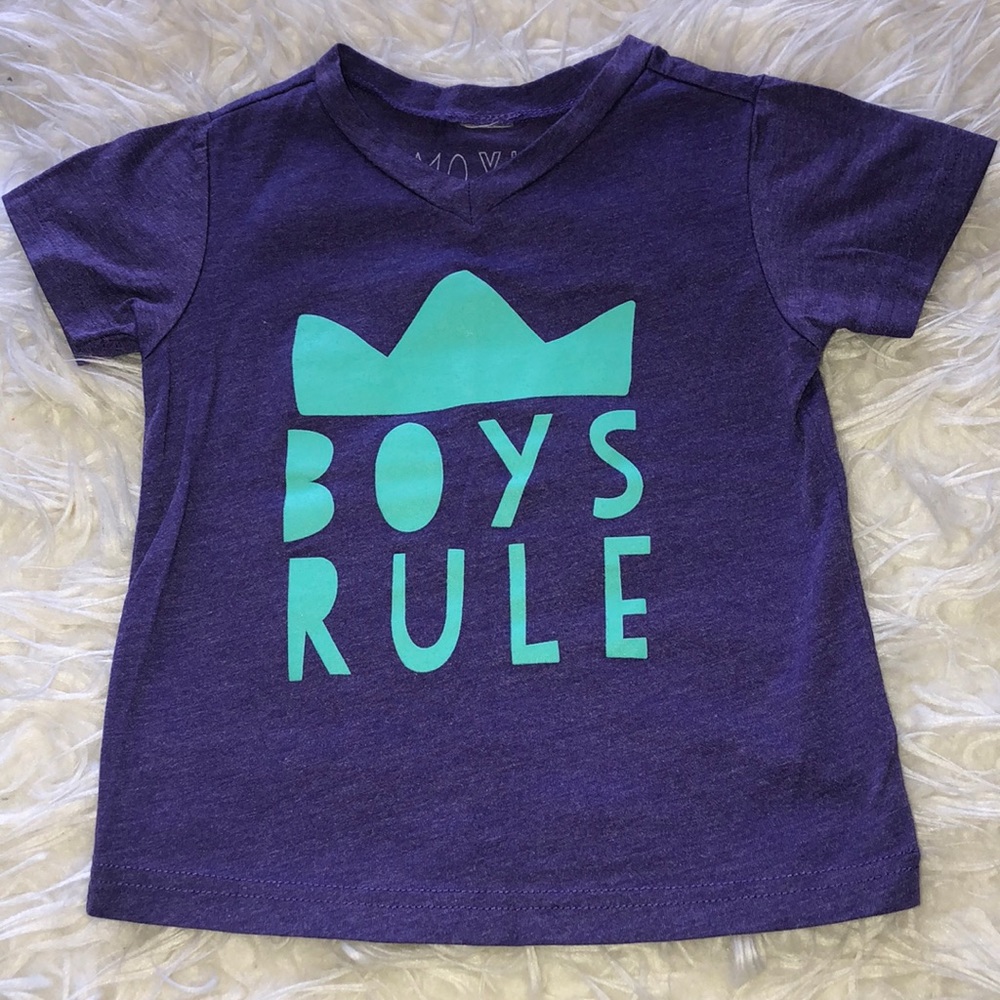 Boys Rule tee sz 2